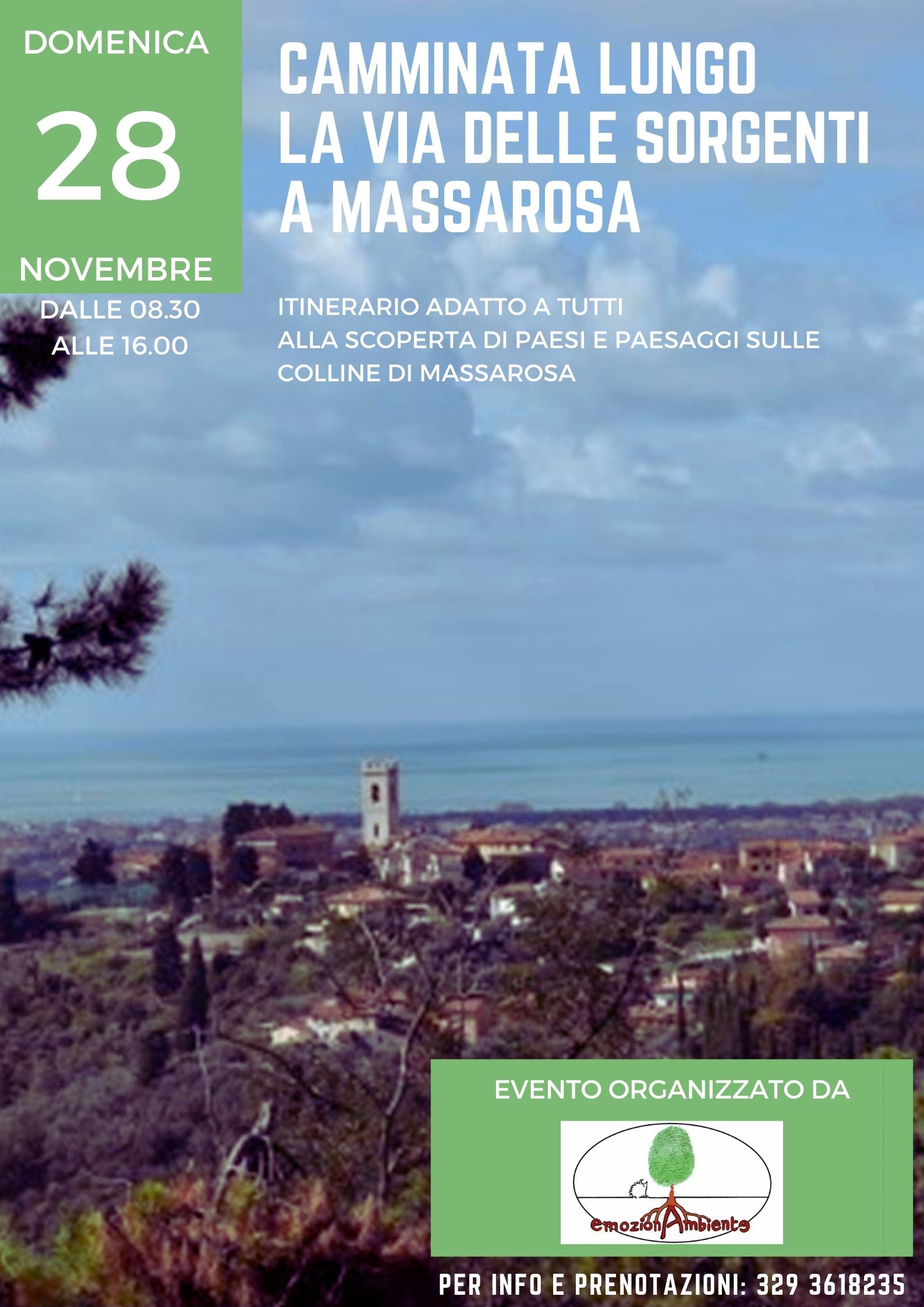 Camminata lungo la via delle sorgenti a Massarosa con la guida di Emozionambiente