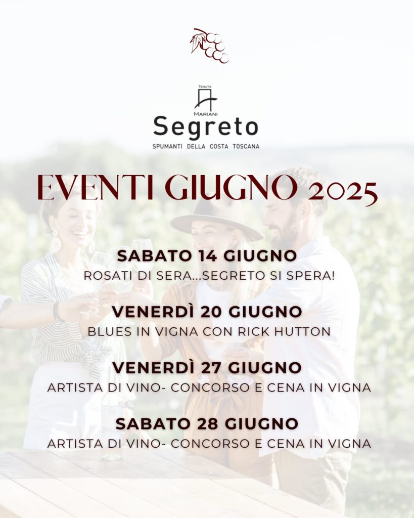 Eventi Giugno 2025 alla Tenuta Mariani