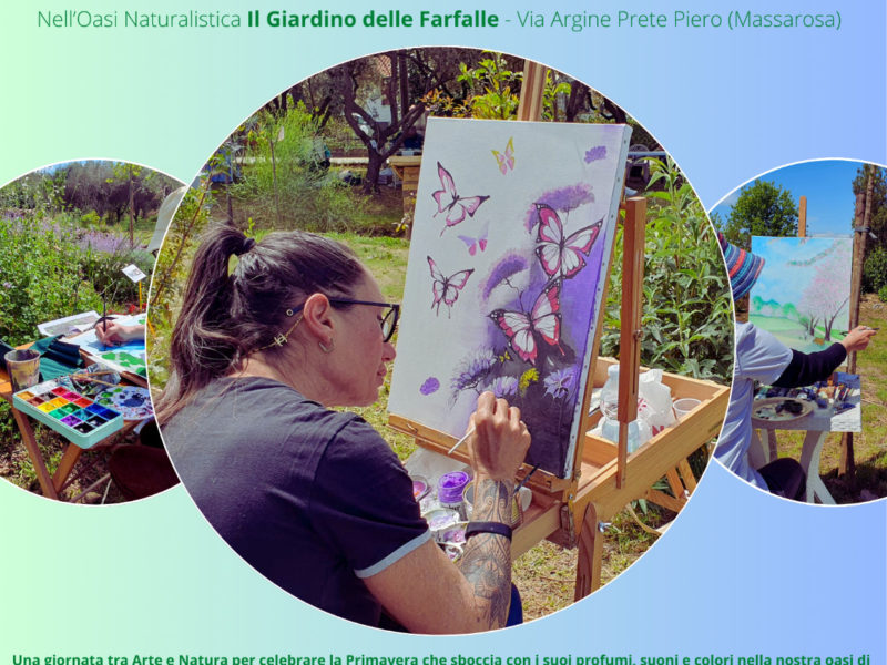DOMENICA 15 GIUGNO 2025 – ESTEMPORANEA DI PITTURA a Il Giardino delle Farfalle a Massarosa (LU)