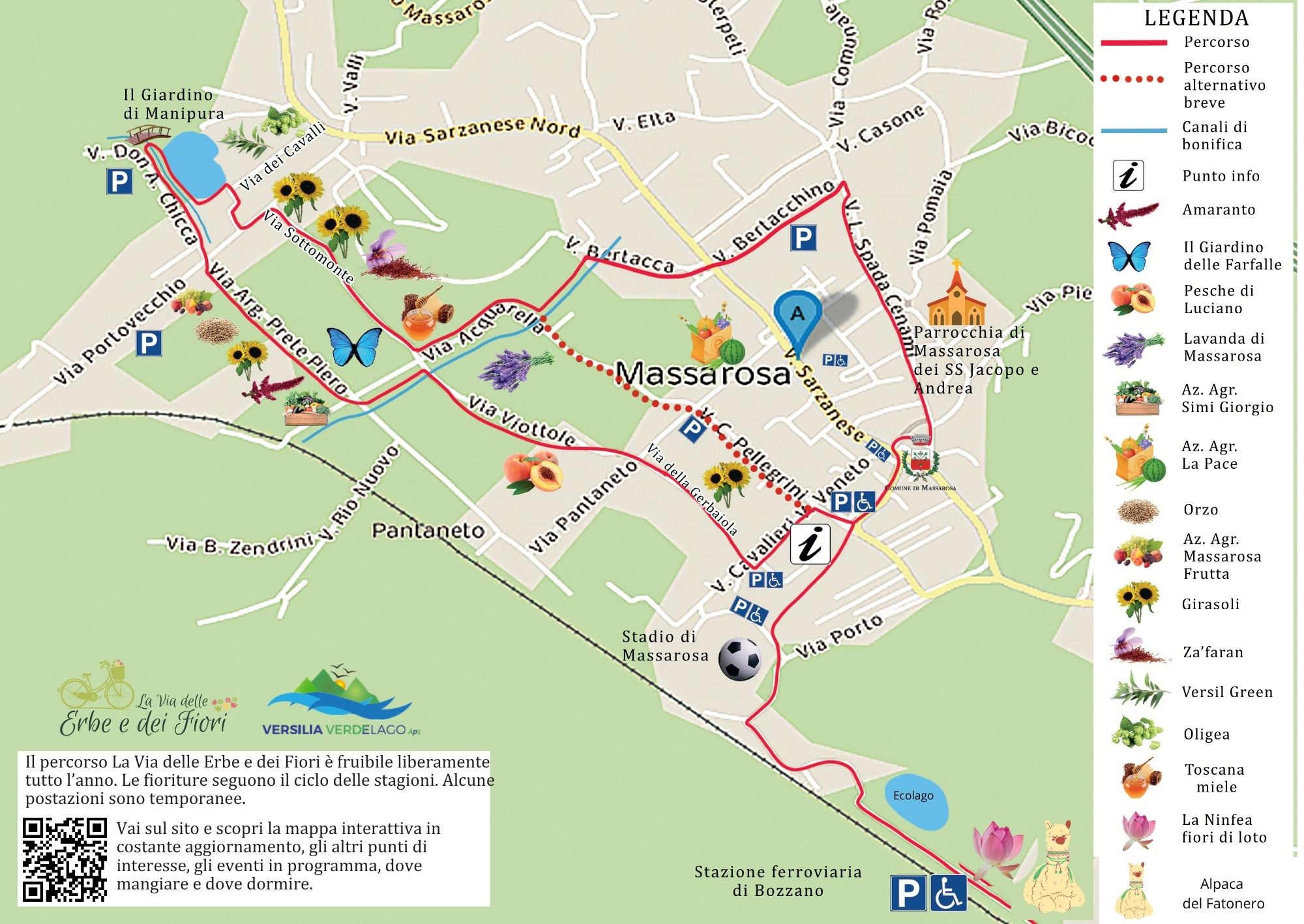 MAPPA2025 LA VIA DELLE ERBE E DEI FIORI MASSAROSA itinerario nella natura - LUCCA TOSCANA