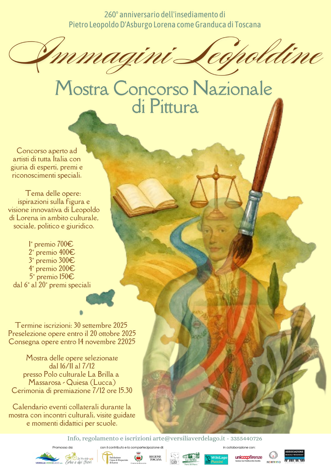 Concorso Nazionale di Pittura "Immagini Leopoldine" per celebrare la Toscana a Massarosa - Lucca