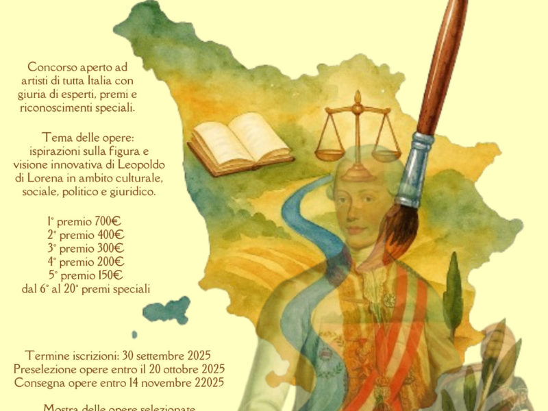 Concorso Nazionale di Pittura "Immagini Leopoldine" per celebrare la Toscana a Massarosa - Lucca