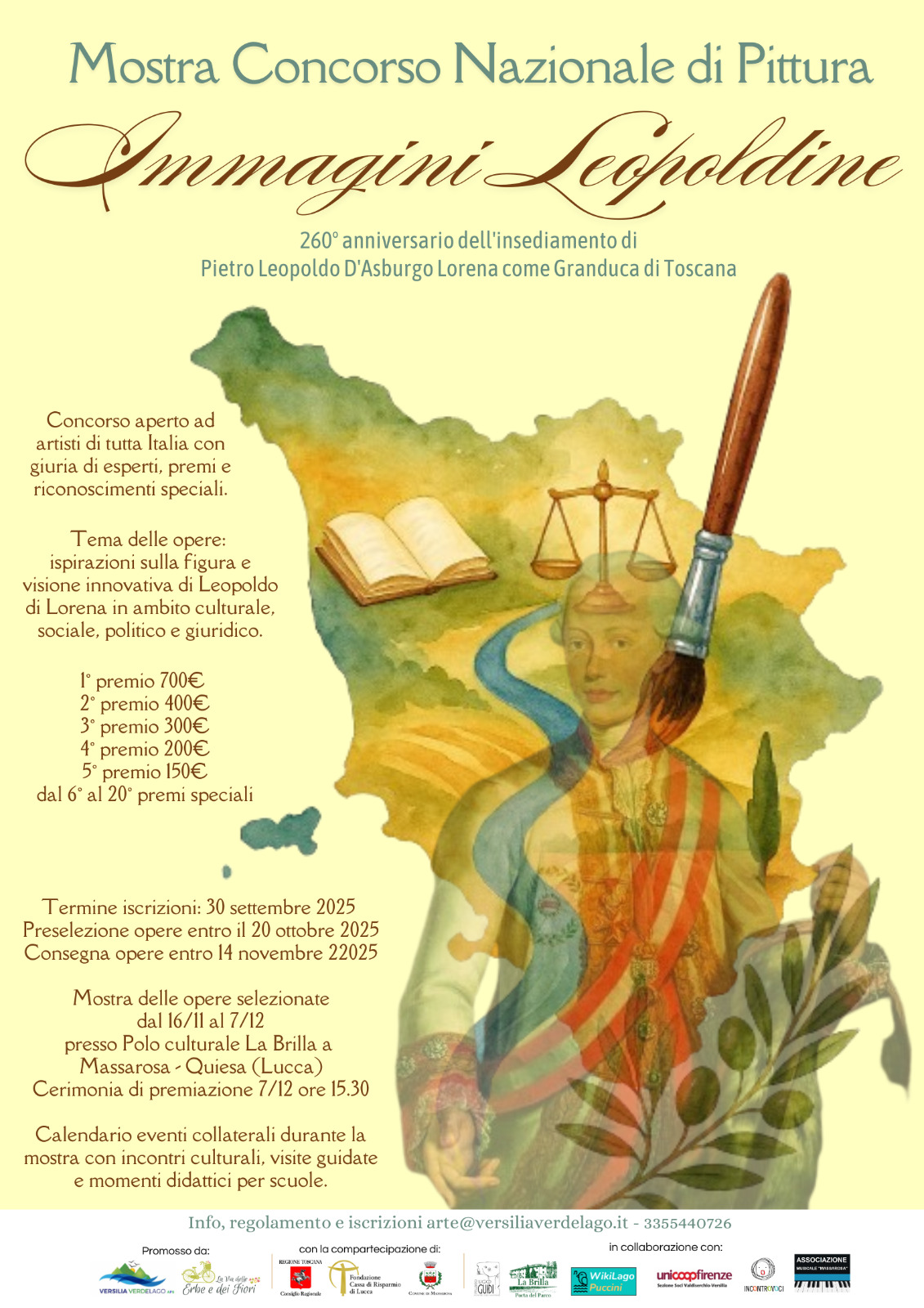 Concorso Nazionale di Pittura "Immagini Leopoldine" per celebrare la Toscana a Massarosa - Lucca