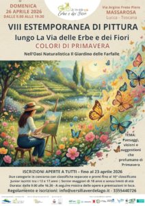 26 Aprile 2026 – Estemporanea di Pittura lungo La Via delle Erbe e dei Fiori, Massarosa (LU) nel cuore verde della Toscana