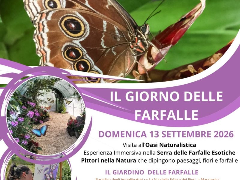 IL GIORNO DELLE FARFALLE ESOTICHE a Il Giardino delle Farfalle a Massarosa